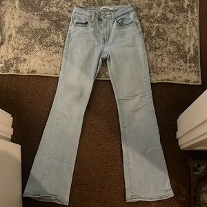 Levi’s high rise bootcut jeans in light wash